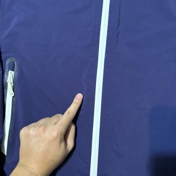 Galway Bay Jacket Mens XL Blue Red Colorblock Full Zip Windbreaker Rain Golf - Picture 4 of 10